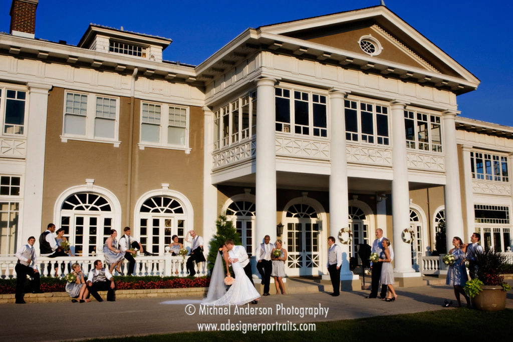 Destination wedding photograph created at the beautiful Lehmann Mansion in Lake Villa, Illinois.