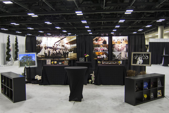Michael Anderson Photography's booth design at the March 2013 Twin City Bridal Association Bridal Fair.