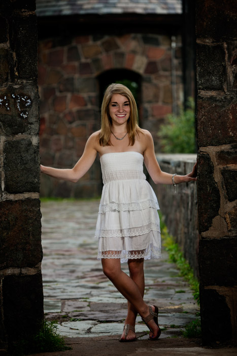 Irondale High School senior portrait of Molly at Leif Erickson Park in Duluth, MN. High school senior portrait taken on Michael Anderson Photography's 19th annual North Shore Portrait Weekend.
