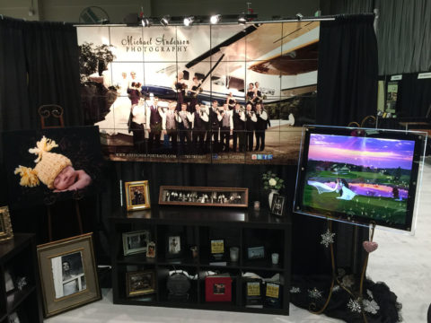 Michael Anderson Photography's booth at the January 2015 Twin Cities Wedding Association Wedding Fair!