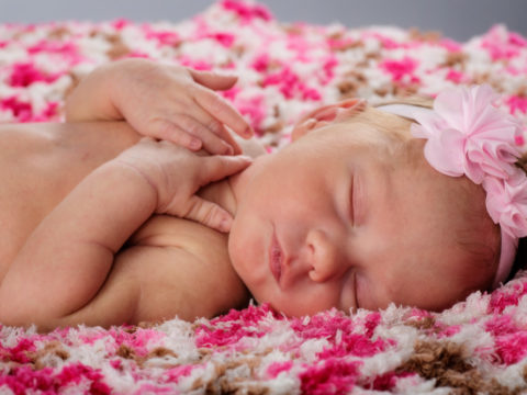 Beautiful newborn baby girl portraits of adorable little twelve day old Miss Hadley Rose
