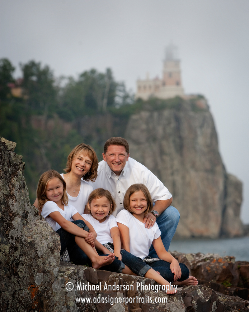 Lake Superior photography and the Torbert family portrait created at Split Rock Lighthouse State Park.