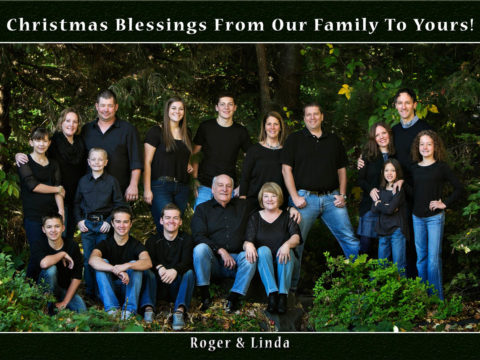Lafond 2015 Christmas Card Design from a family portrait created at Anderson's Portrait Park in Mounds View, MN.