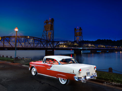 1955 Chevy Bel Air Light Painting Stillwater MN.