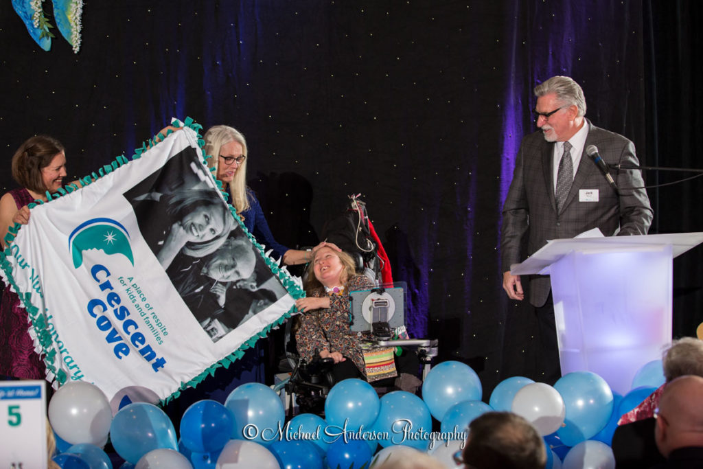 Nita Killebrew is now the "Honorary Nonni" at Crescent Cove. Jack Morris and Katie Lindenfelser made the announcement at the 6th annual Home Plate Gala for Crescent Cove.