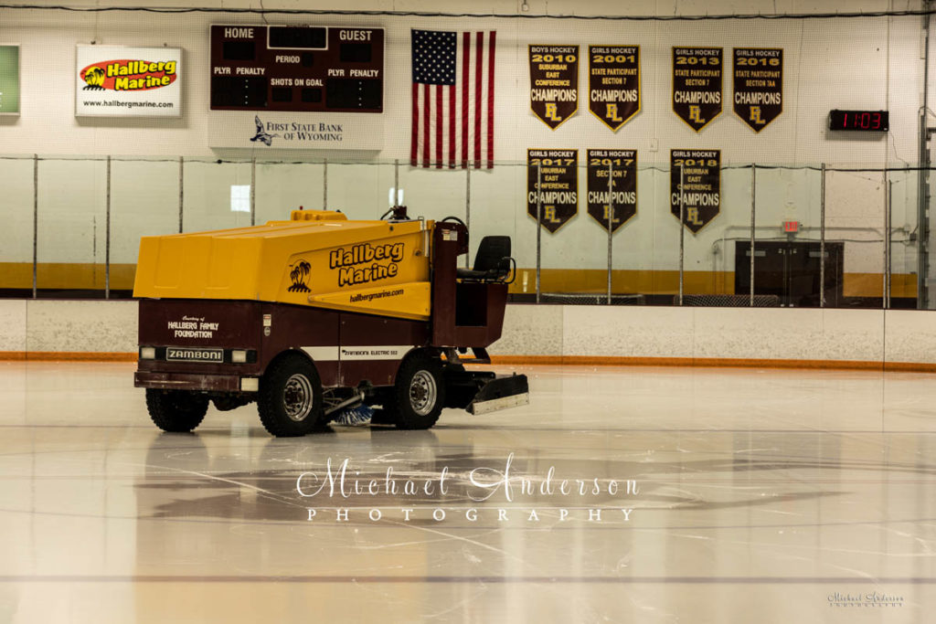 The Zamboni at Lichtscheidl Arena in Forest Lake, MN.
