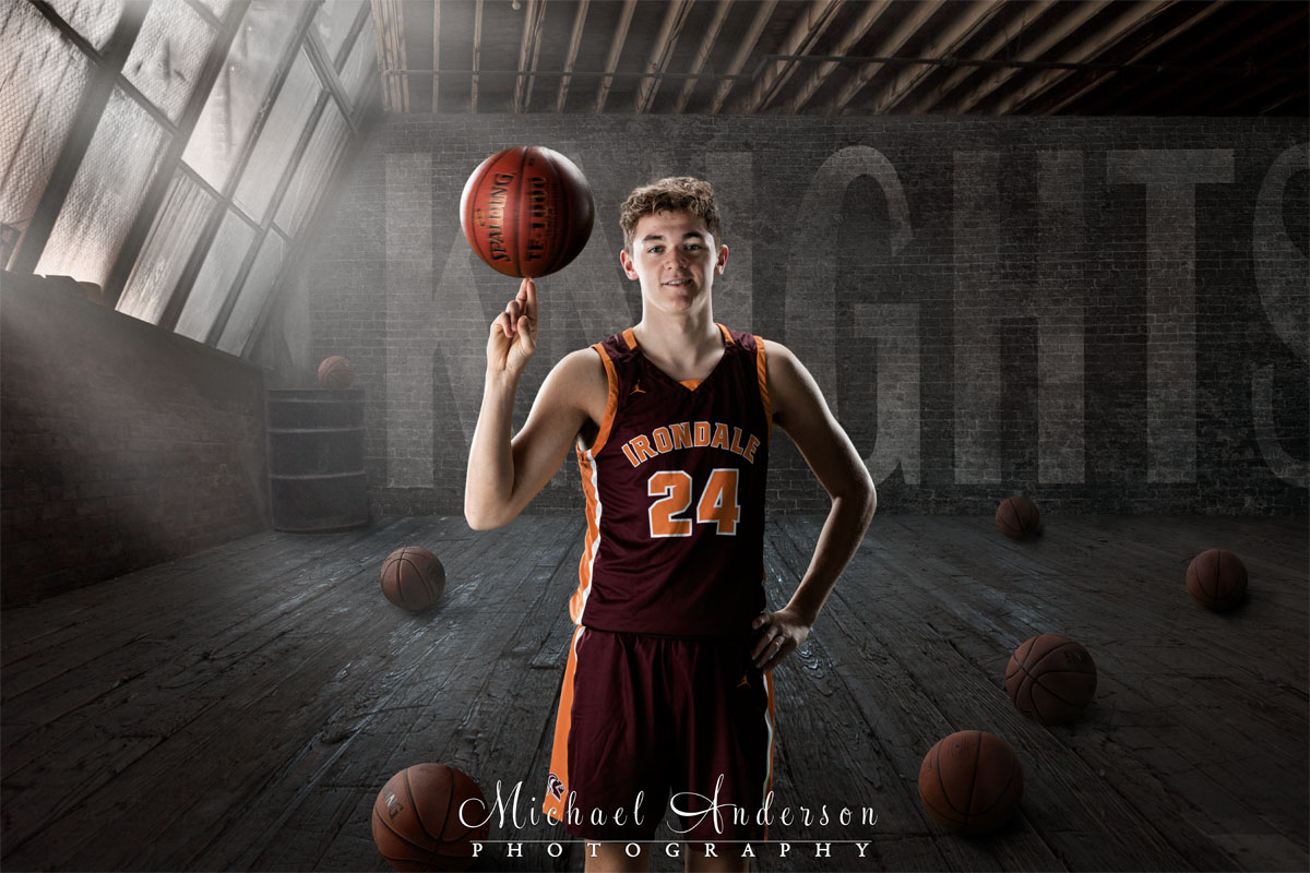 The Class of 2020 Irondale High School boys basketball composite.