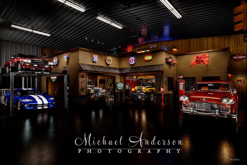 Light-painting-in-a-Garage-Condo-five-vehicles-in-an-amazing-vintage-garage