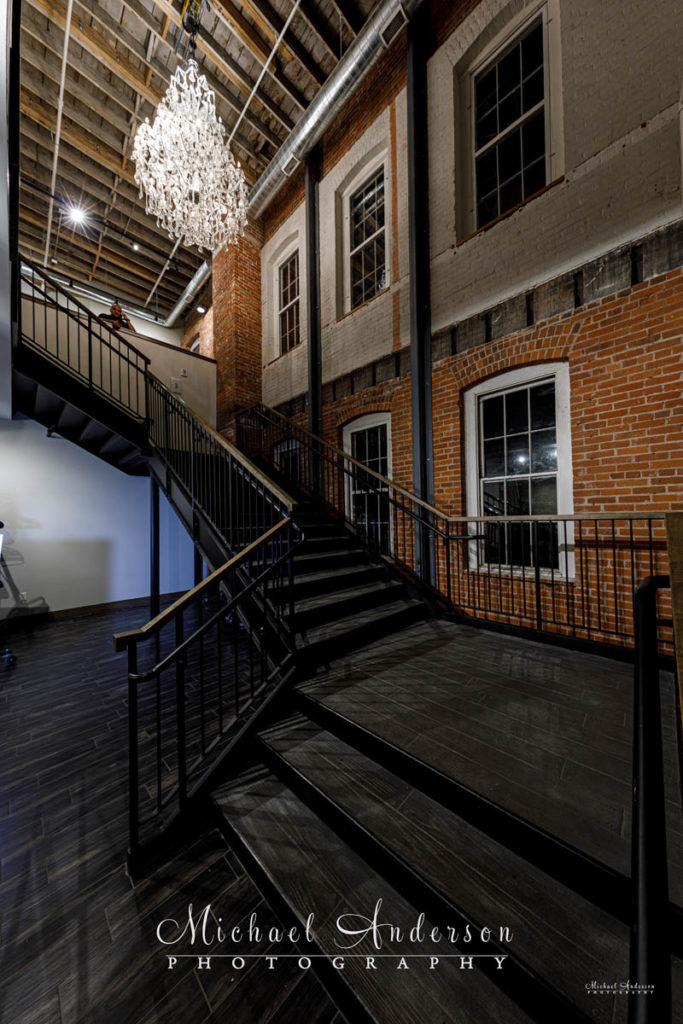 The Grand Staircase at JX Event Venue in Stillwater, MN.