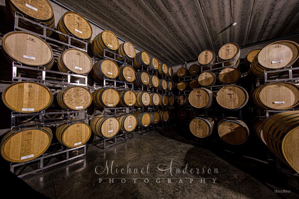 The Barrel Room at 7 Vines Vineyard in Dellwood, MN.