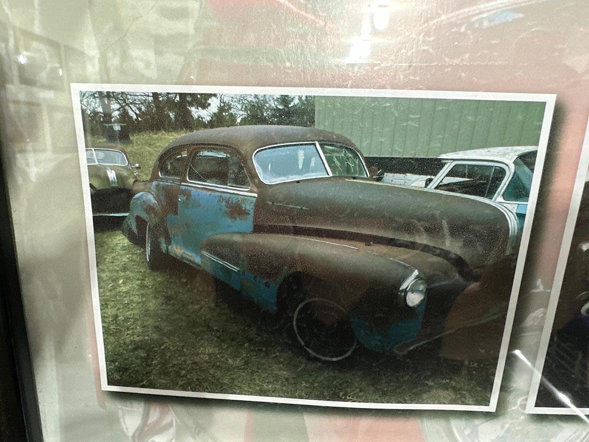 A photo of a 1948 Pontiac Silver Streak in original condition prior to a full restoration.
