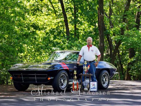 Tom Messina, and his 1966 Corvette Stingray. He's the LO Profile Magazine's “Distinguished Commitment and Character Award" winner for 2024.