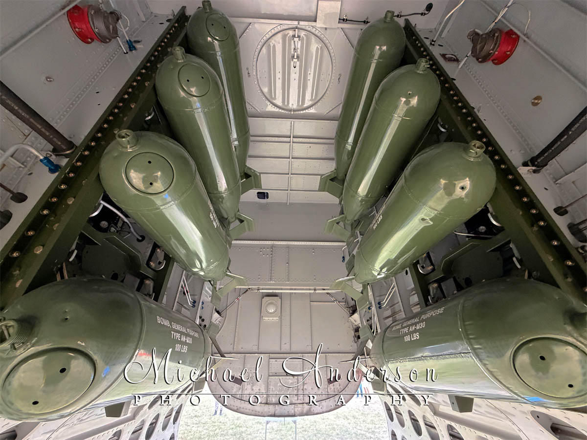 The bomb compartment of the B-25J-30-NC Mitchell, "Georgia Mae".