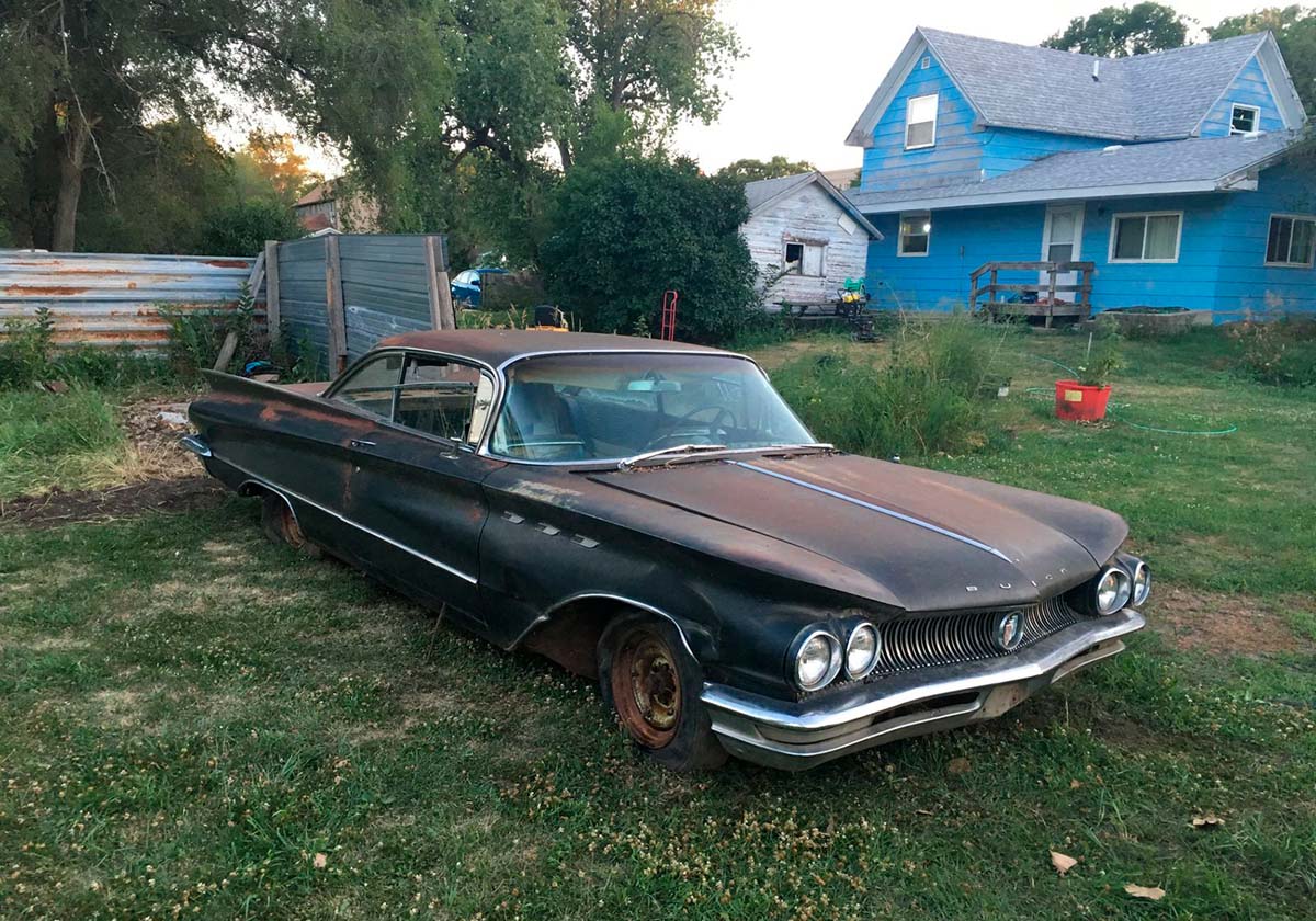 The front-end of a 1960 Buick Invicta prior to a full off-frame restoration.