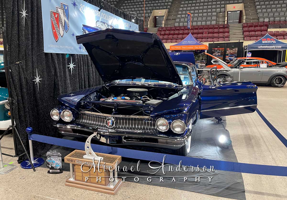 A beautiful 1960 Buick Invicta Custom on display at the 2026 Motorhead Madness Car Show in Duluth, Minnesota.